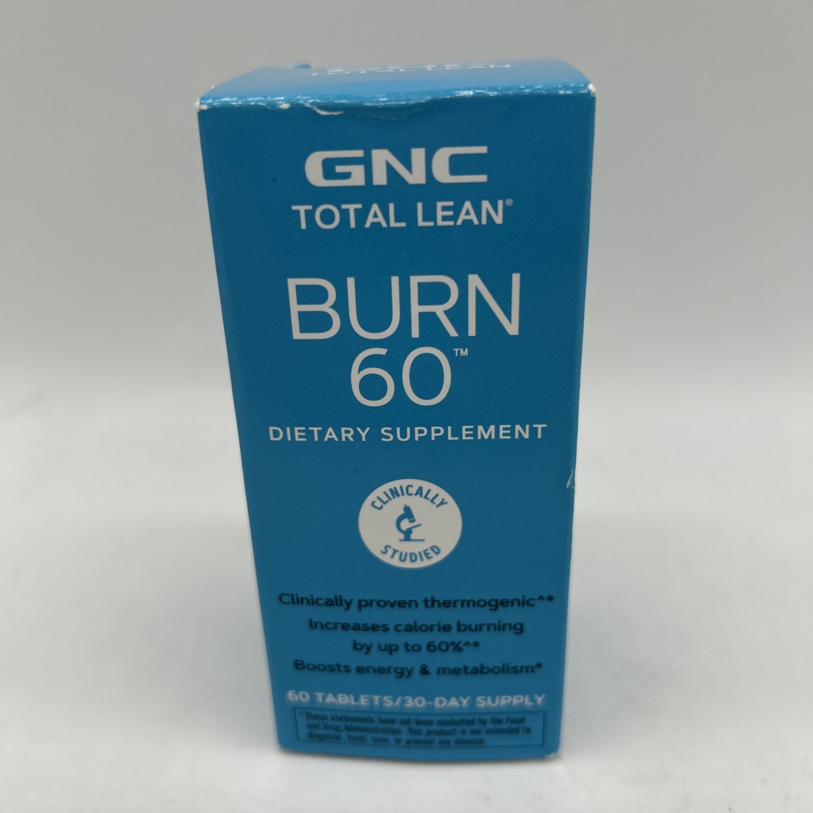 GNC Total Lean Burn 60 Thermogenic Calorie Burning Dietary Supplement 60 tablets