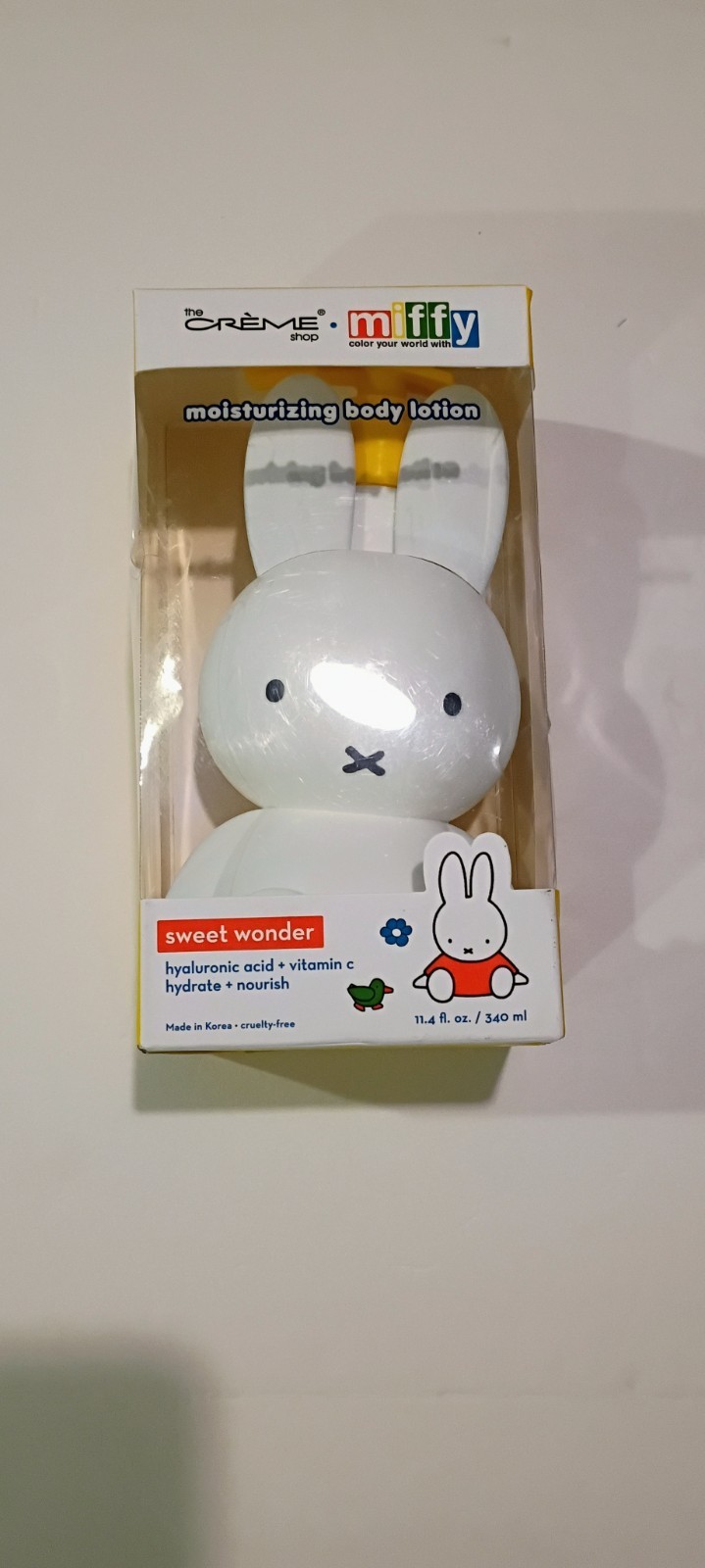 The Crème Shop x Miffy Sweet Wonder Body Lotion 11.4 fl oz Hyaluronic C