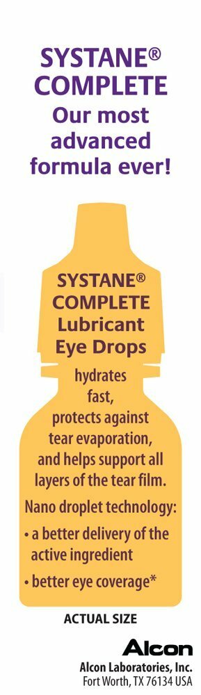 Systane Complete Lubricant Eye Drops, 2x 10mL 1/3 FL OZ TWIN PACK Alcon