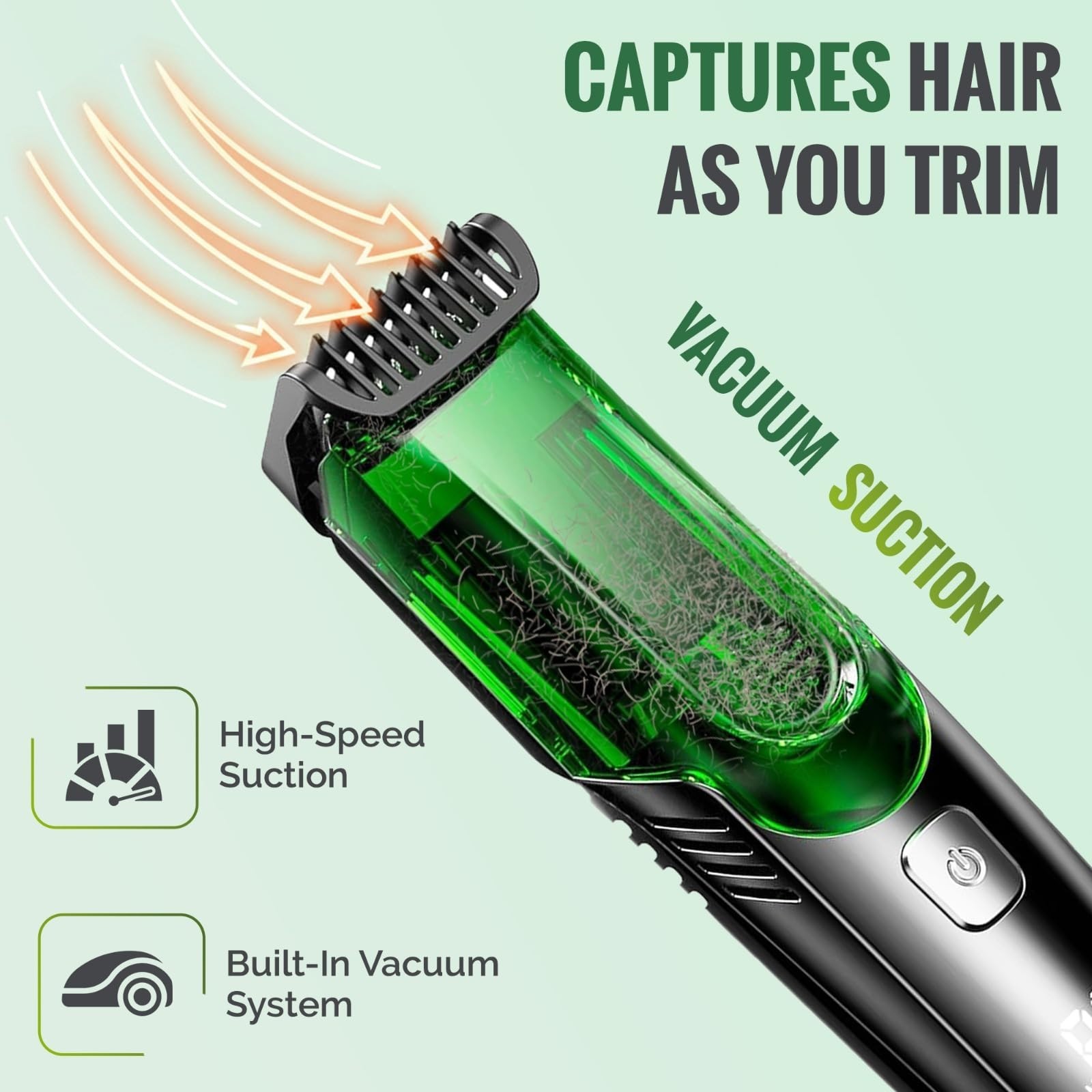 Adjustable Length Beard Trimmer for Men, Waterproof Electric Mustache & Stubble