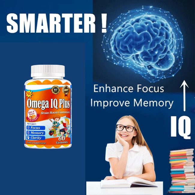 Max Focus Basic Kids Brain Supplement Omega 3 6 9, Focus Vitamins for Kids