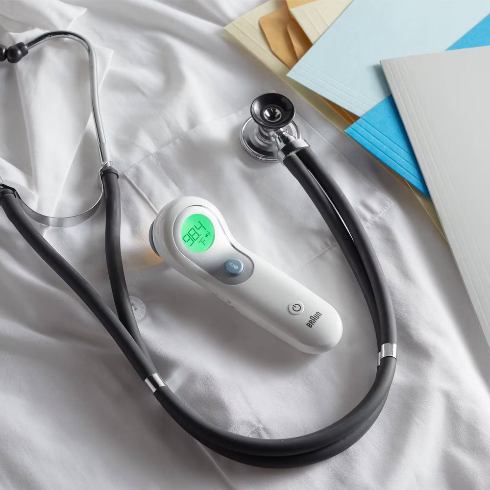 Braun No Touch Forehead Thermometer Temperature Gauge Dual Reading Modes LCD