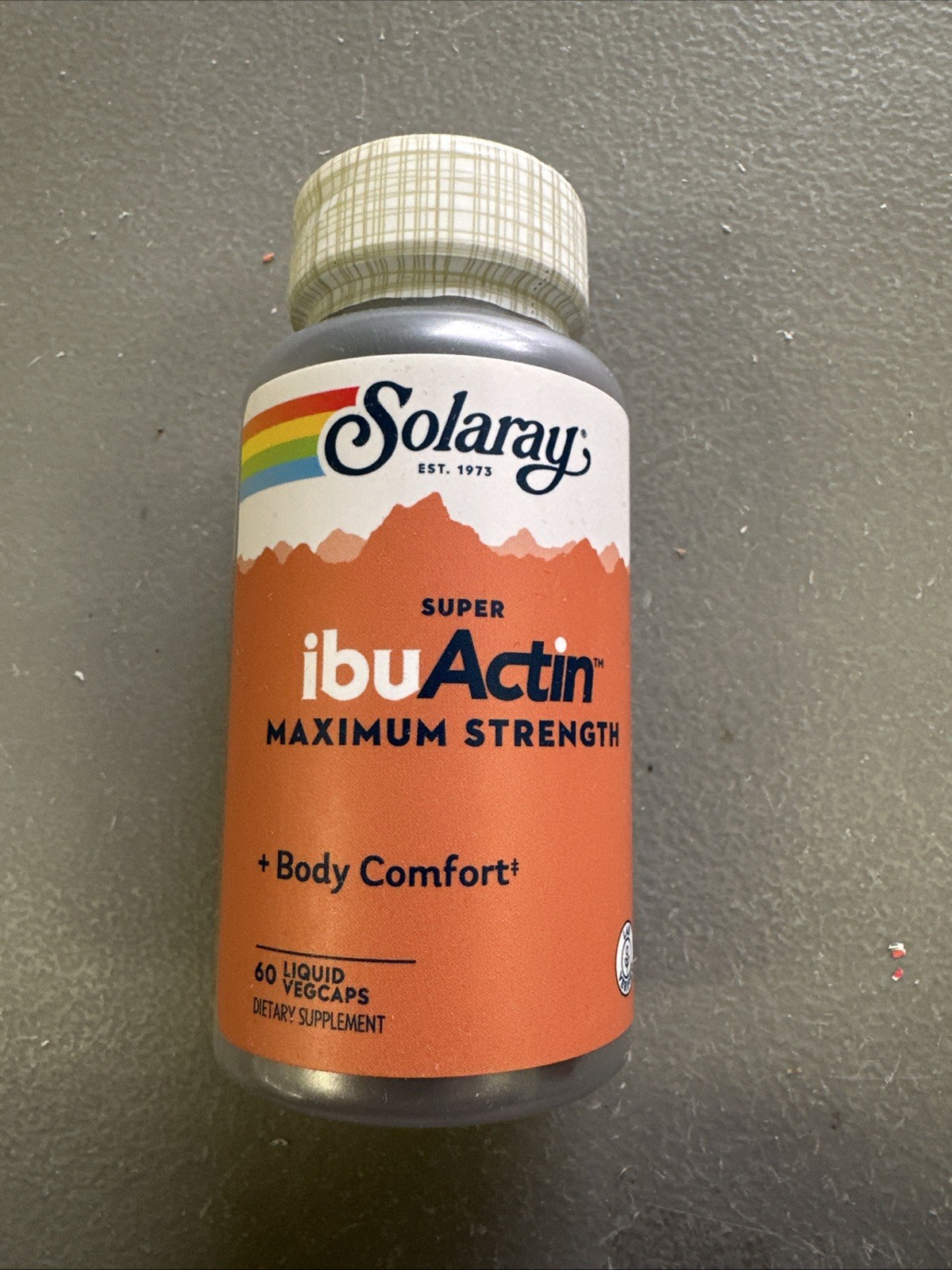 Solaray Super IbuActin 60 Capsules. Body Comfort. Exp 02/2026 – 2027 NEW !