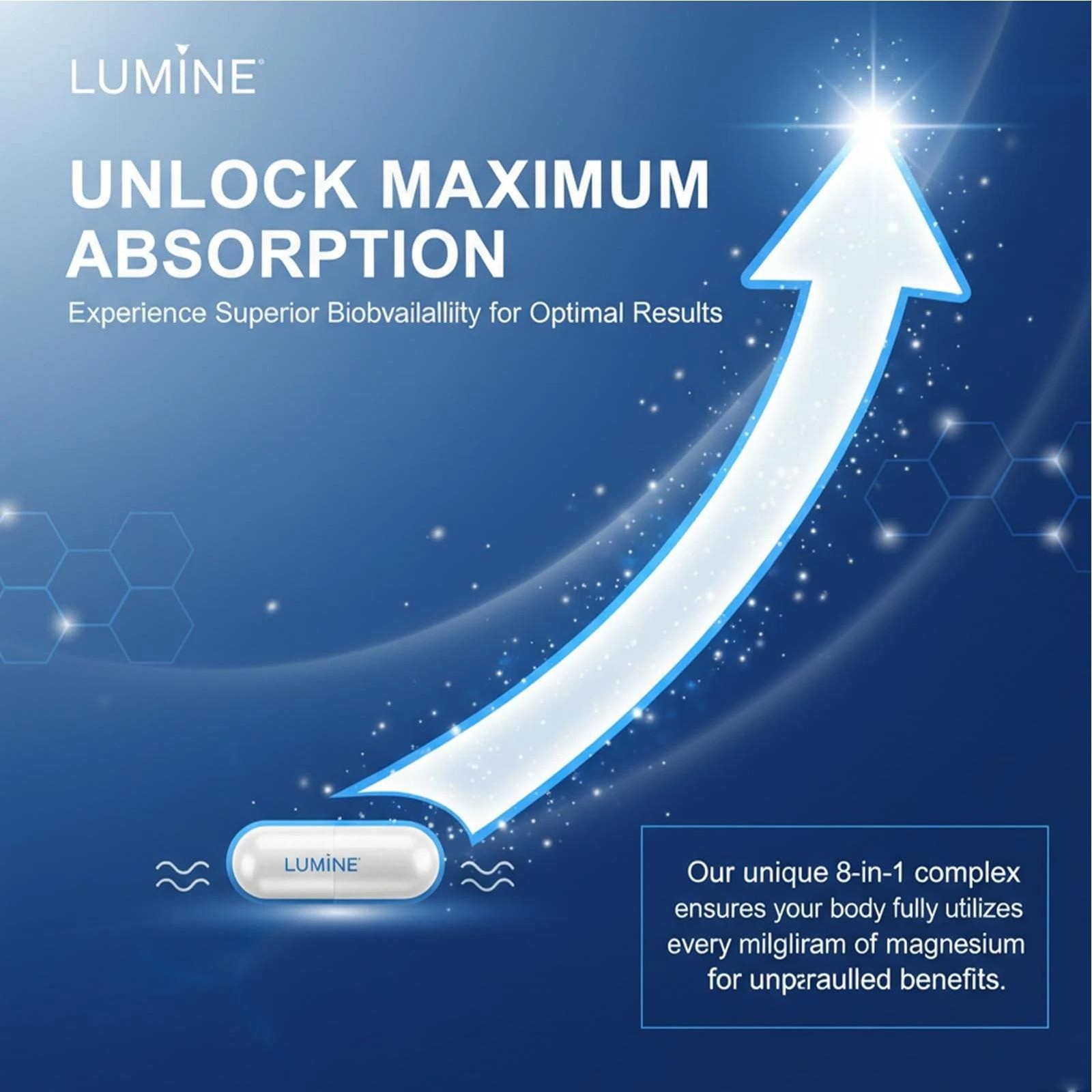 Lumine Magnesium Complex Supplement – Advanced 8-in-1 1000mg-…