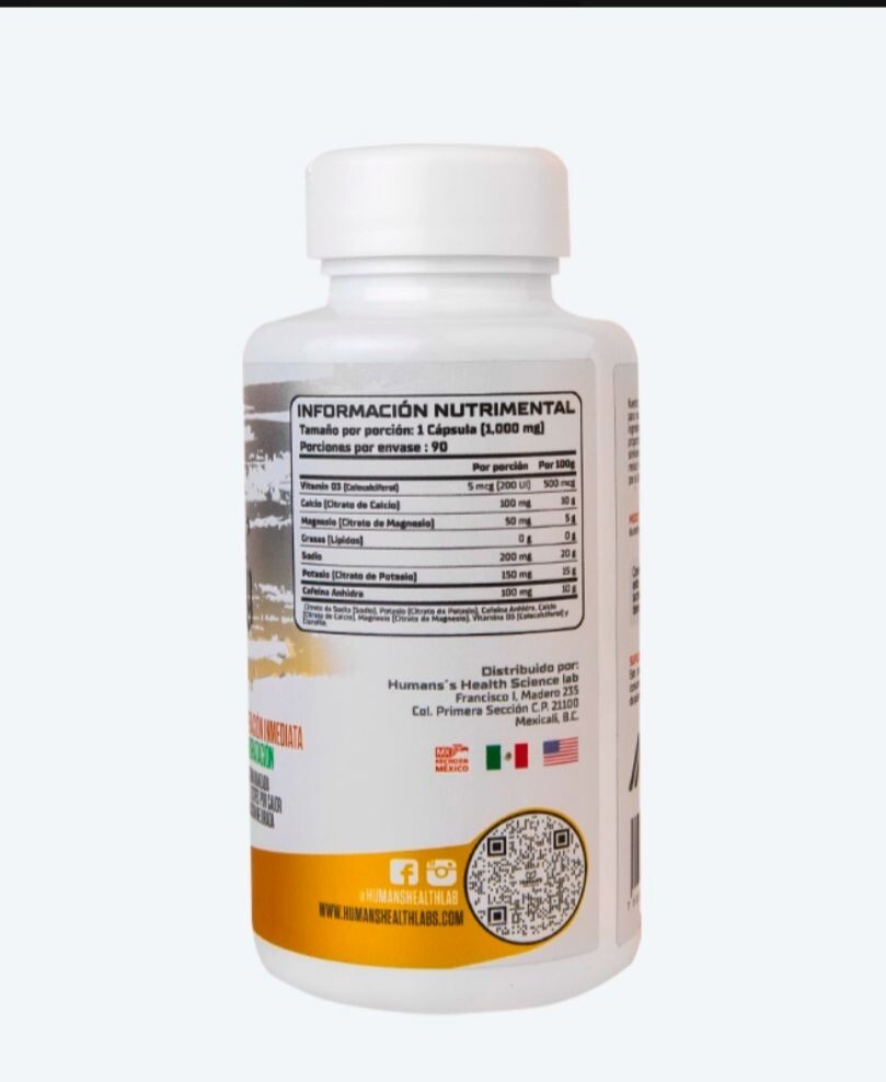 ELECTROLYTE-SALT CAFFEINE CON 90 CPS Humans Health Usa Hidratación-Recovery