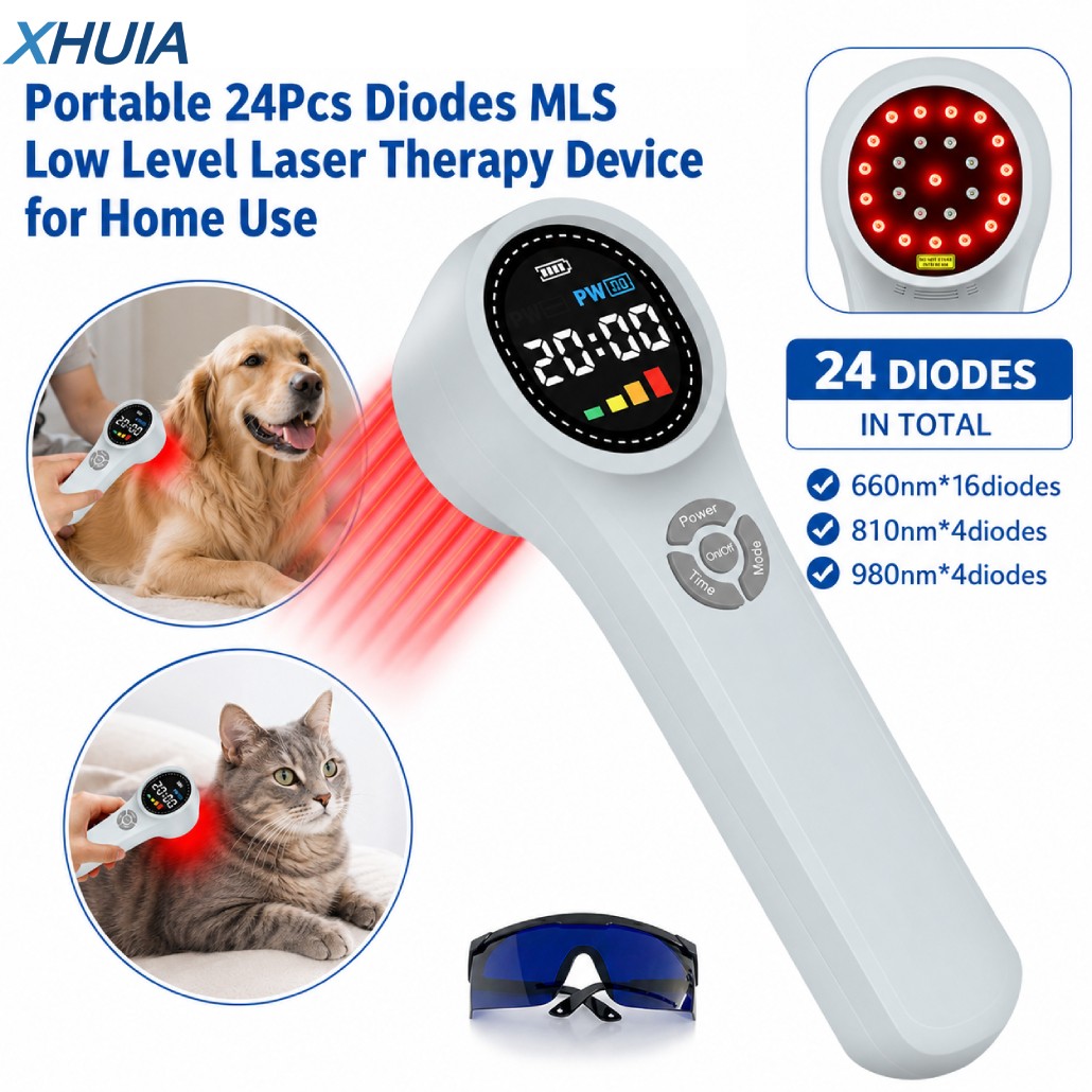 1760mW Infrared Red Light Laser Therapy Device 24 Diodes for Chronic Pain Relief