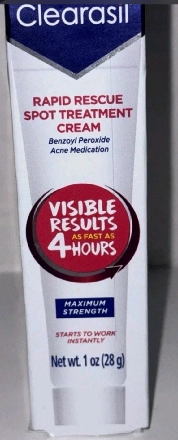 Clearasil Acne Spot Treatment Cream Rapid Rescue Maximum Strength Discontinued