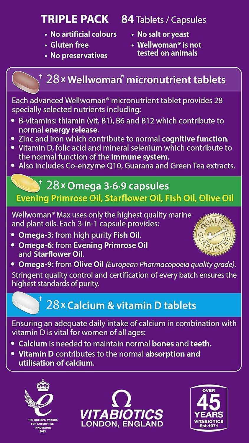 Wellwoman Max Capsules – Pack of 84