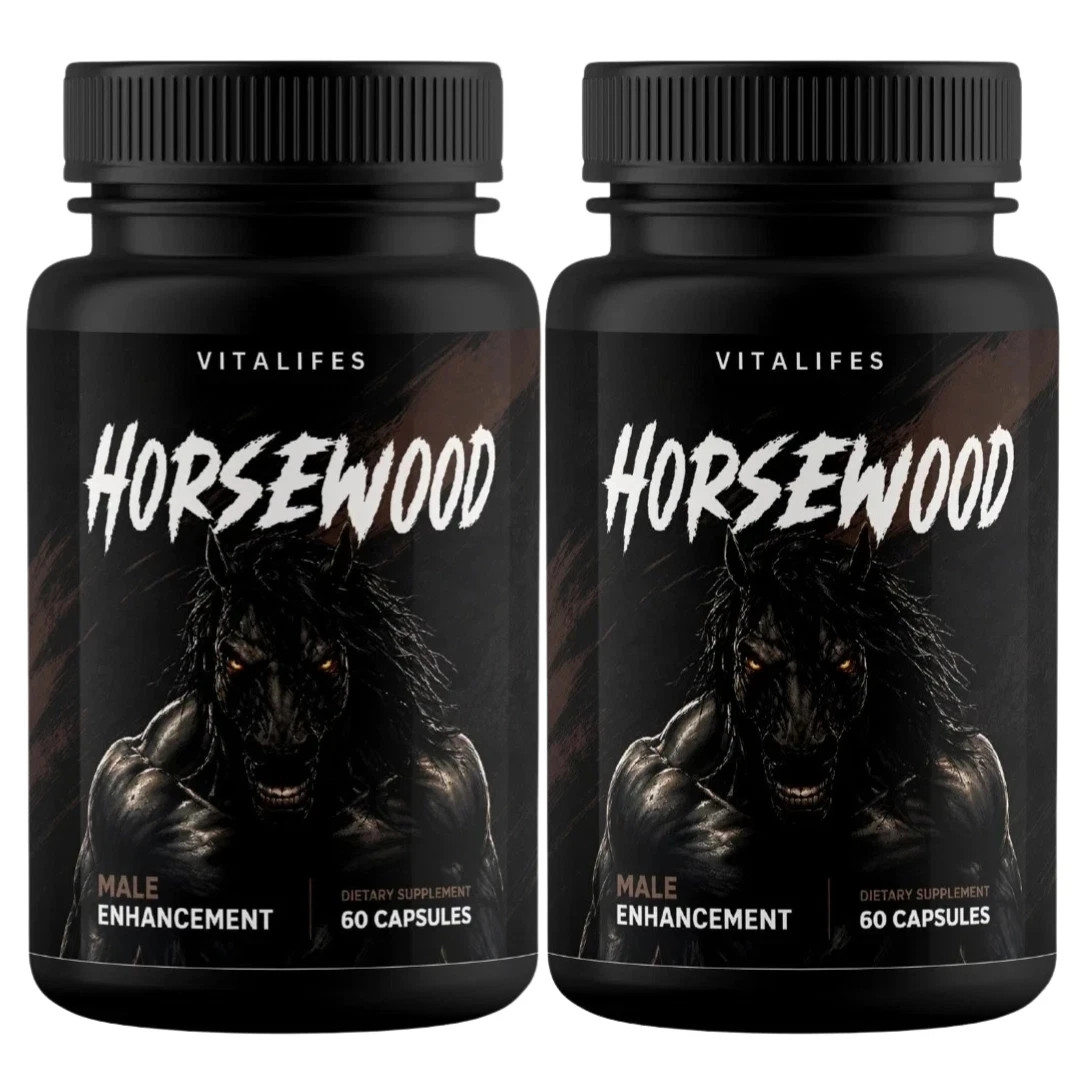 (2 Pack) Horsewood Male Support Supplement, Horse Wood Male Pills (120 Capsules)