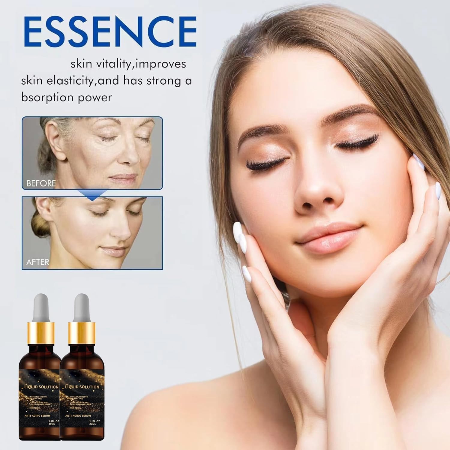 Olavita Face Serum, Liquid Solution anti Aging Serum, Anti Aging Face Tightening
