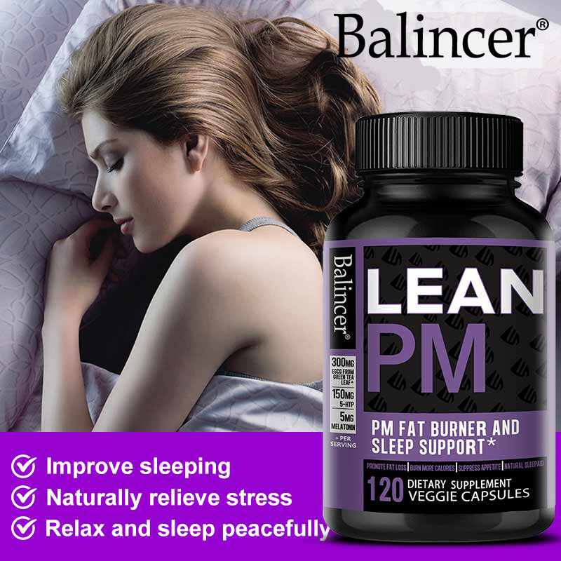 Lean Pm Nighttime Fat Burning Sleep Aid Supplements Improve Mood 120 Pills