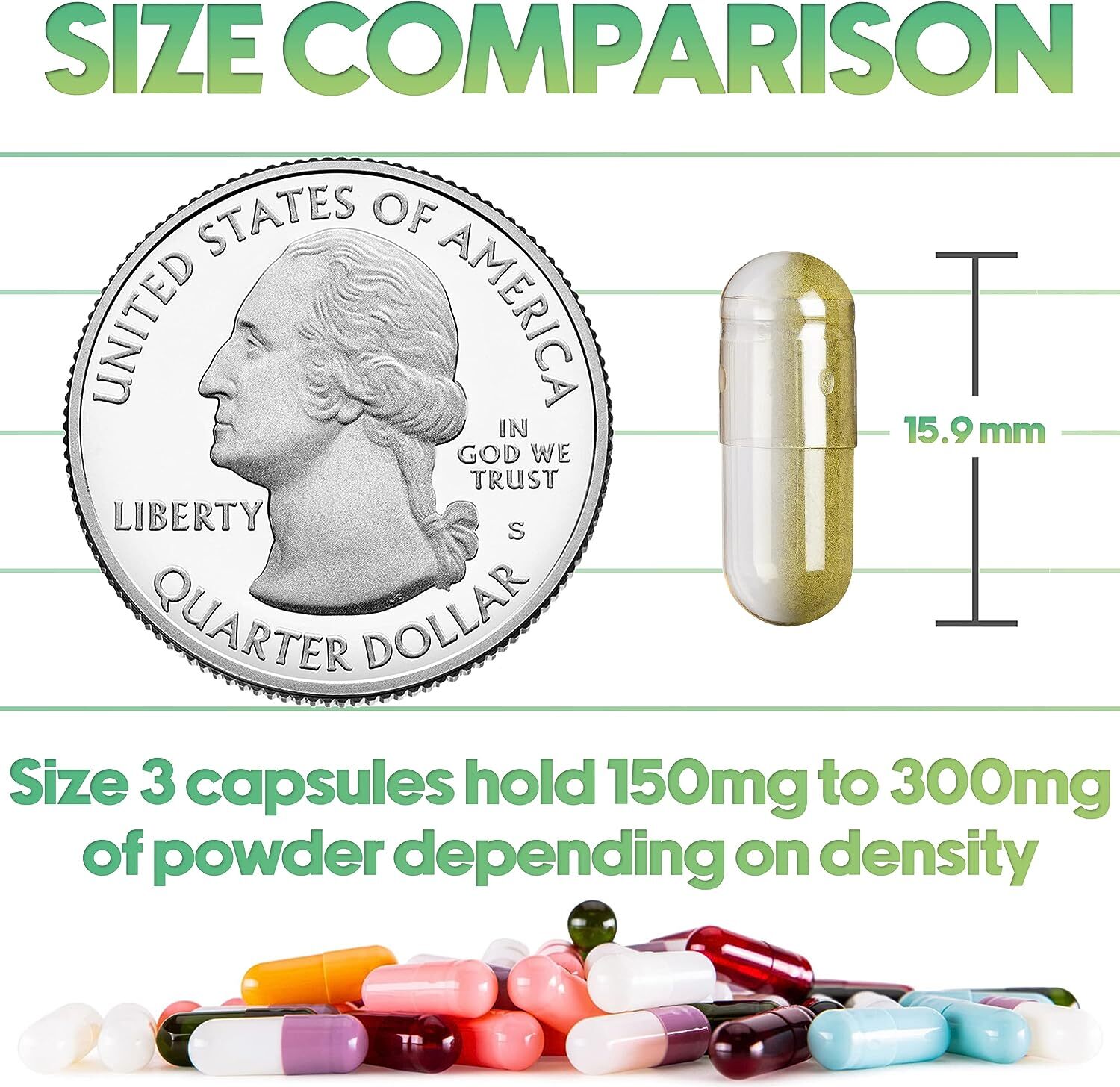 Size 3 Empty Vegan Capsules, 100 Count, Clear – DIY Veggie Pill Filling