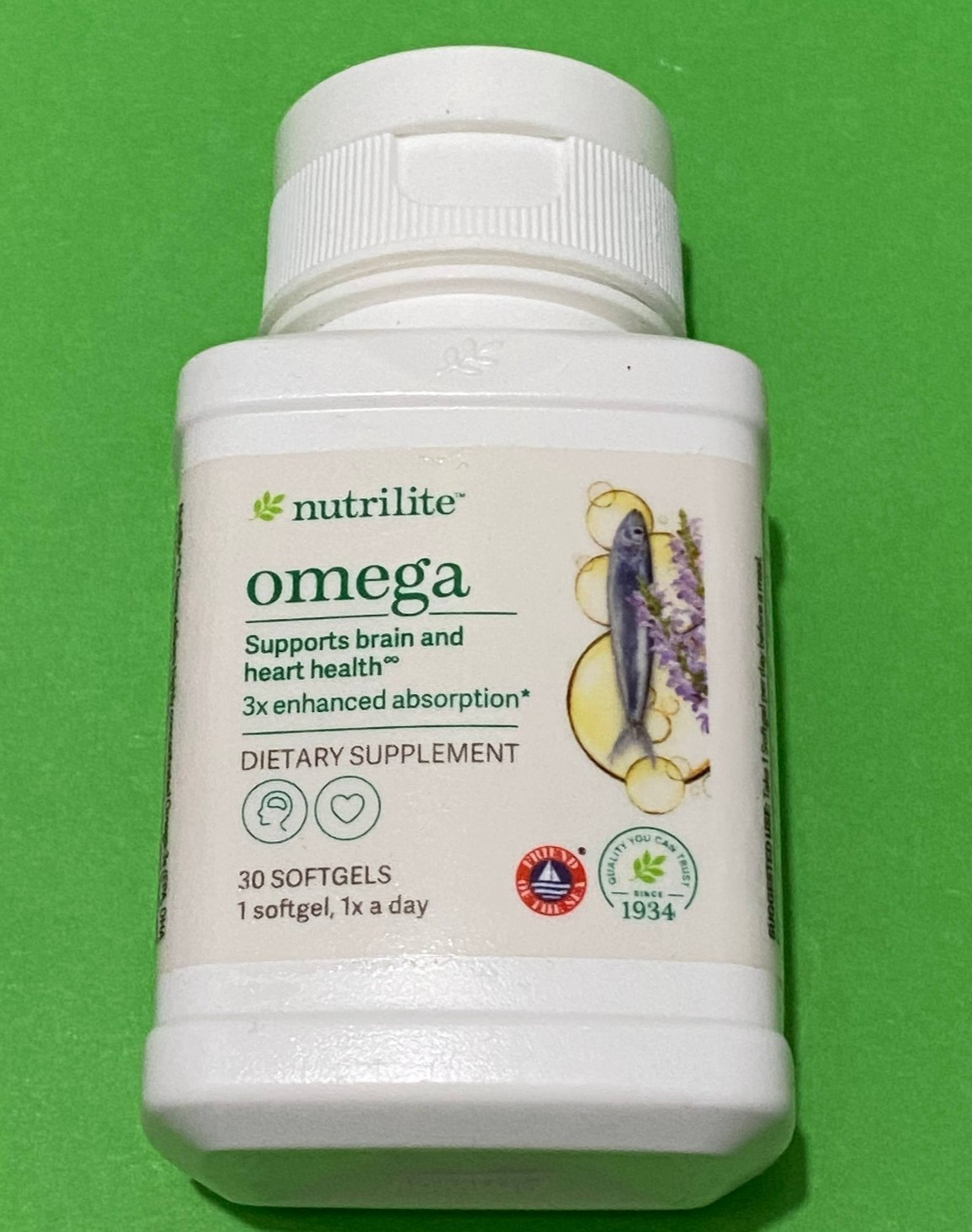Nutrilite Omega Supports Brain & Heart Health -30 Softgels