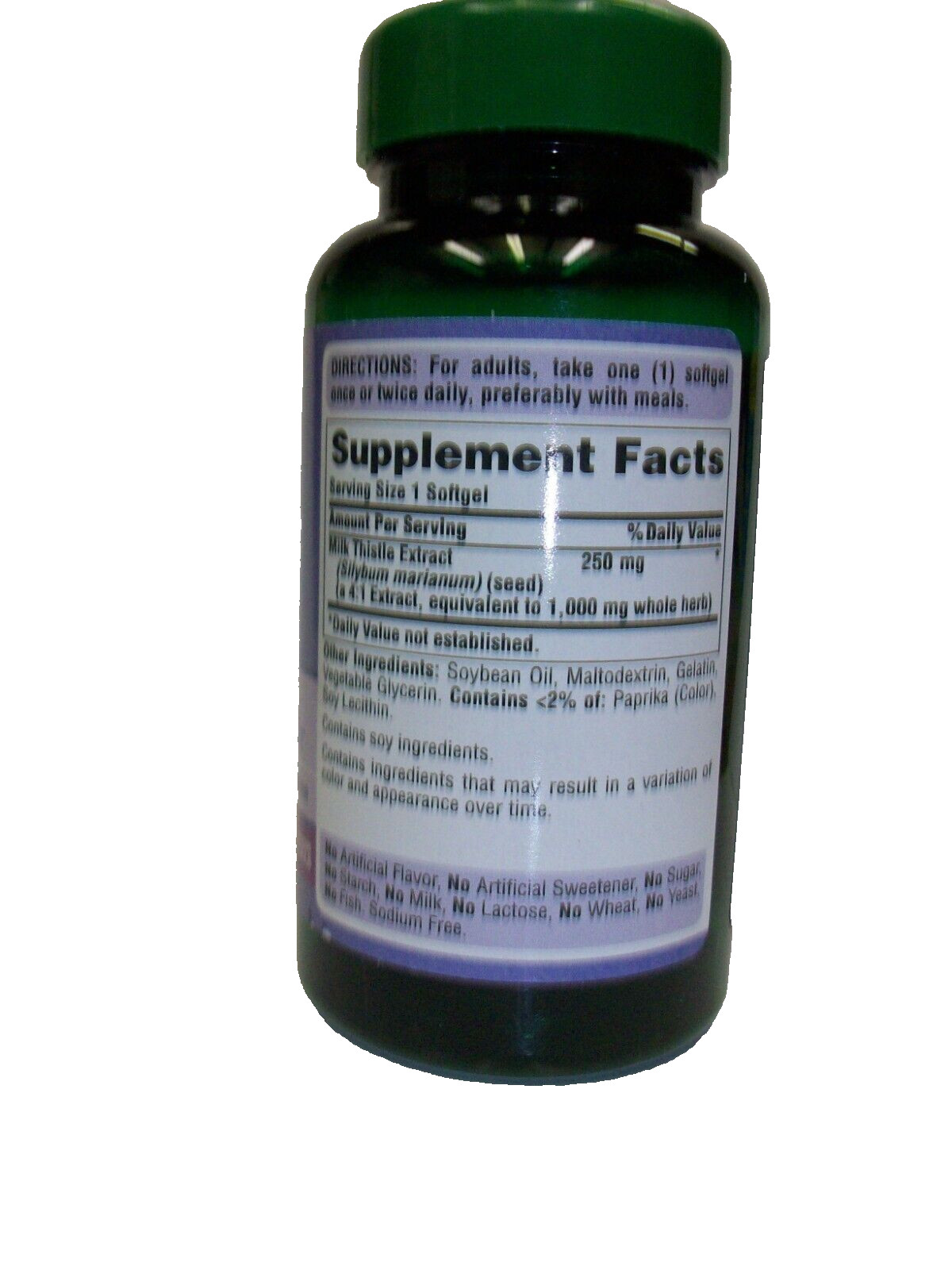 Puritan’s Pride Milk Thistle Extract 1000mg Softgel – 90 Count
