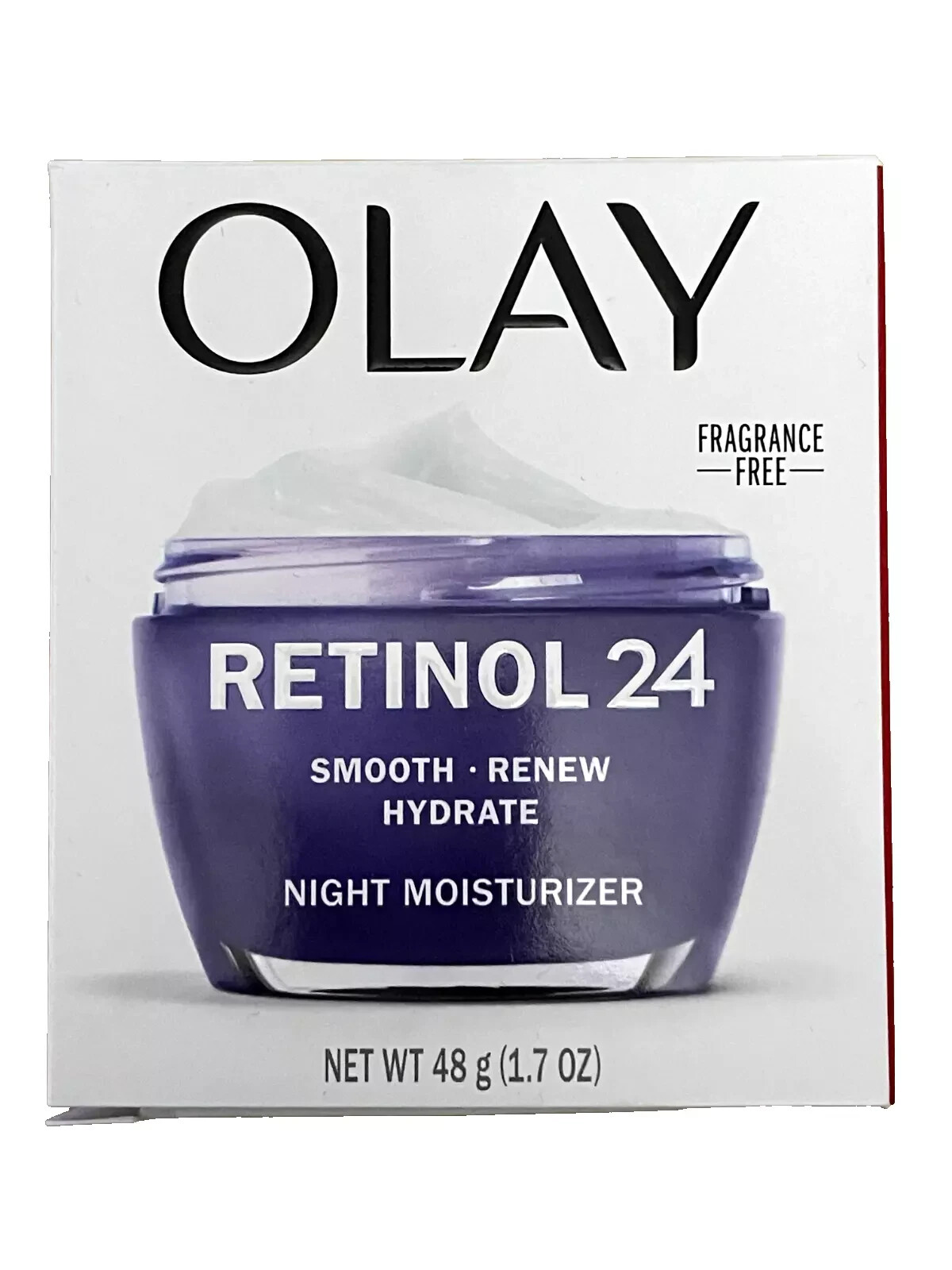 Olay Retinol 24 Smooth Renew Hydrate Night Face Moisturizer 1.7oz NEW!
