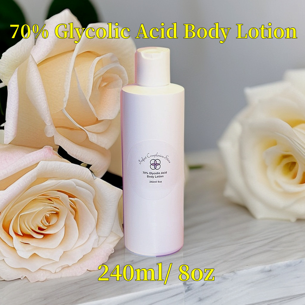 10-20-30-40-50-60-70% Glycolic Acid Body Lotion 8oz Anti-aging/whitening