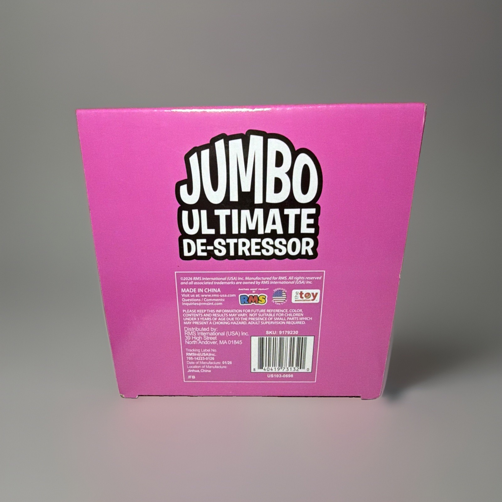 Crazy Fun Jumbo Stretchable Squeeze squishy Ball De-Stressor Pink (rms).