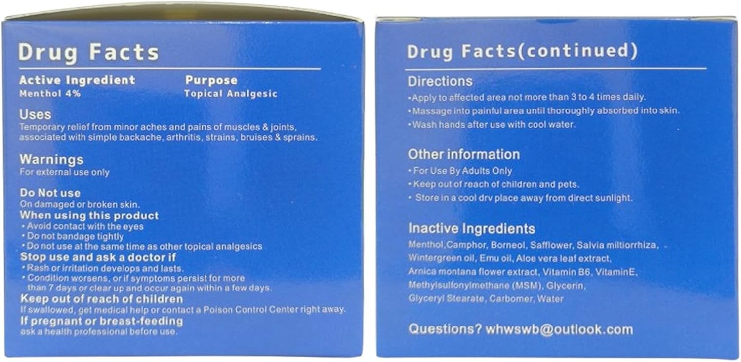 Neuropathy Nerve Relief Cream – Maximum Strength for Feet, Hands, Legs, Toes…