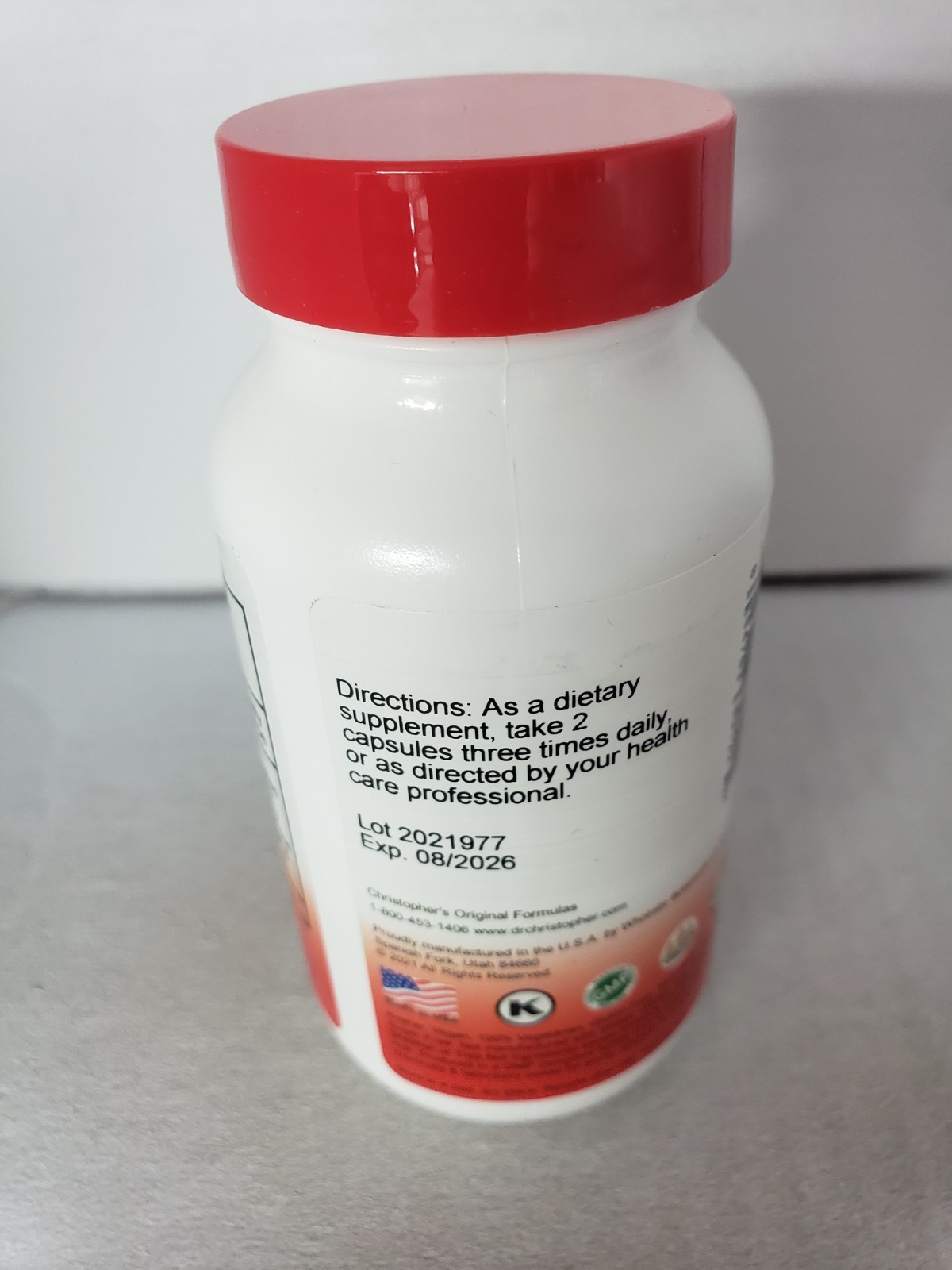 1 Bottle Christopher’s Original Formulas Male Urinary Tract Support Supplement