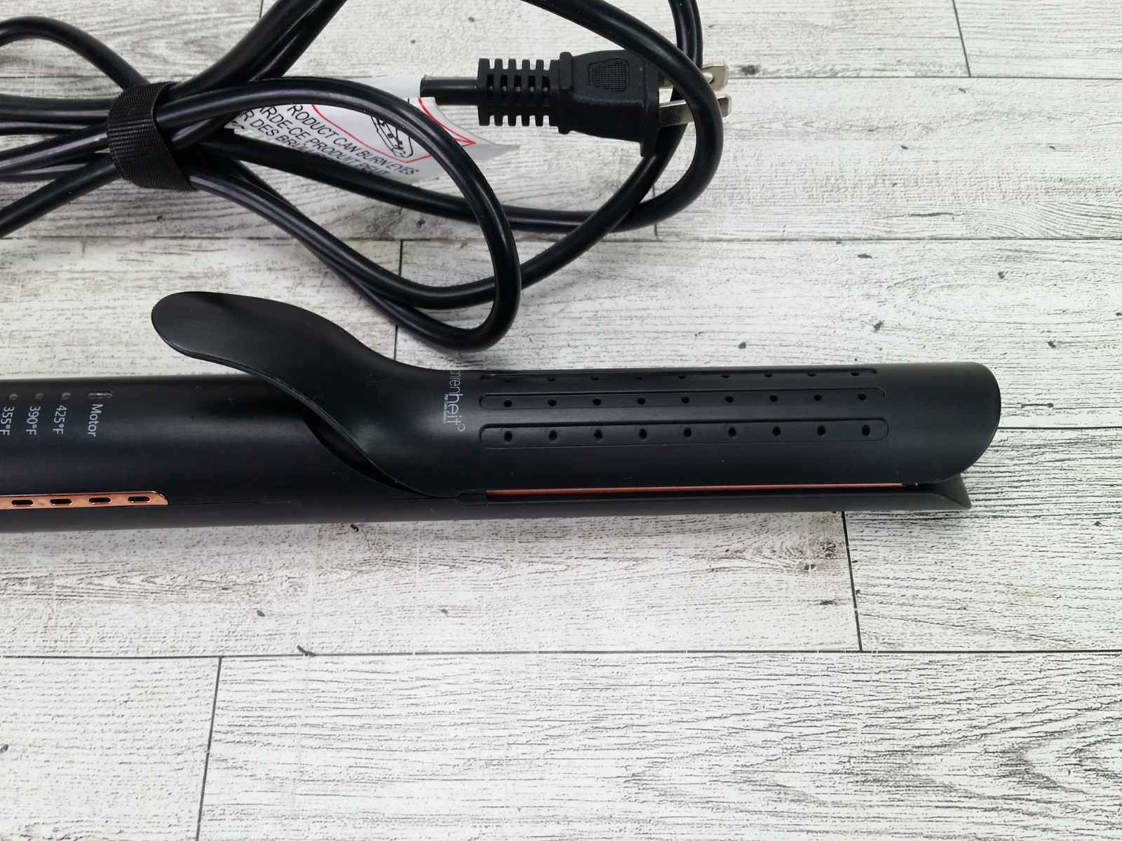 Cortex Beauty CB AirGlide Flat Iron 1” Plates 100-240V Black Straightener