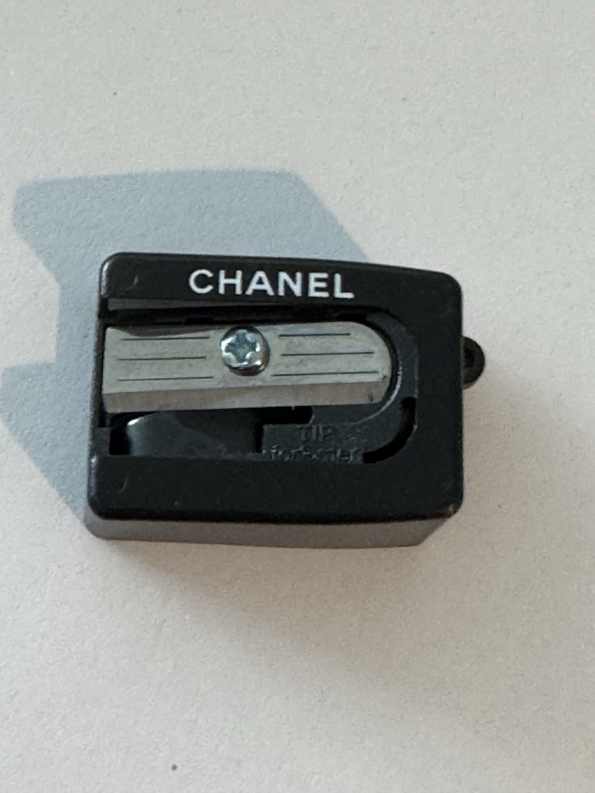 Chanel Black Plastic Makeup Pencil Sharpener made in Ireland 100% Authentic New!