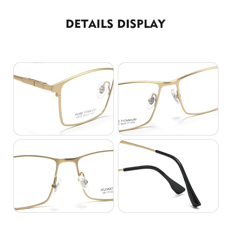 Progressive Multifocal Light Metal Full Frame Anti-Blue-Ray Reading Glasses