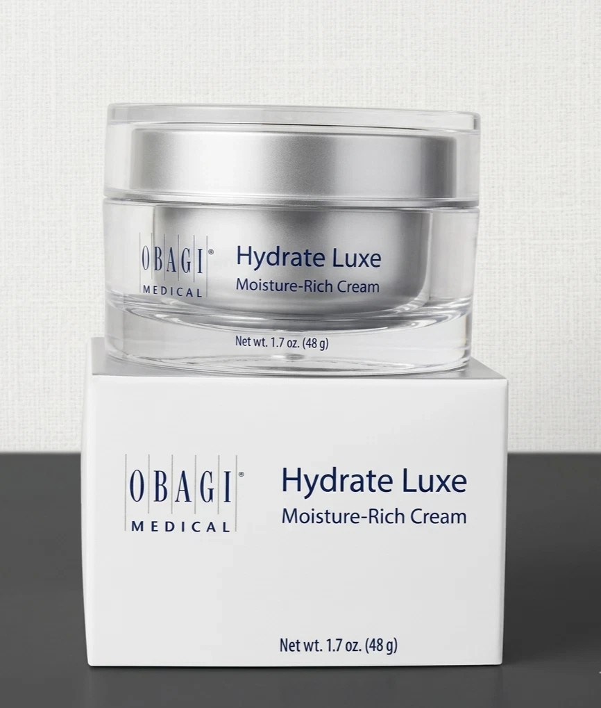 Obagi Medical Hydrate Luxe 48g Peptide Face Cream Dry Skin Overnight Treatment