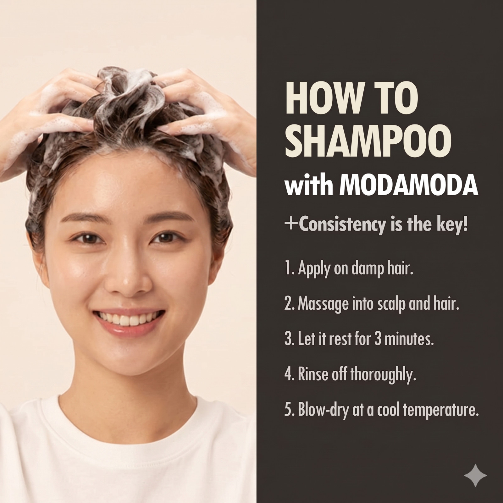 ModaModa Zero Gray Black Shampoo 100g / Natural Darkening Gray Hair / K-Beauty