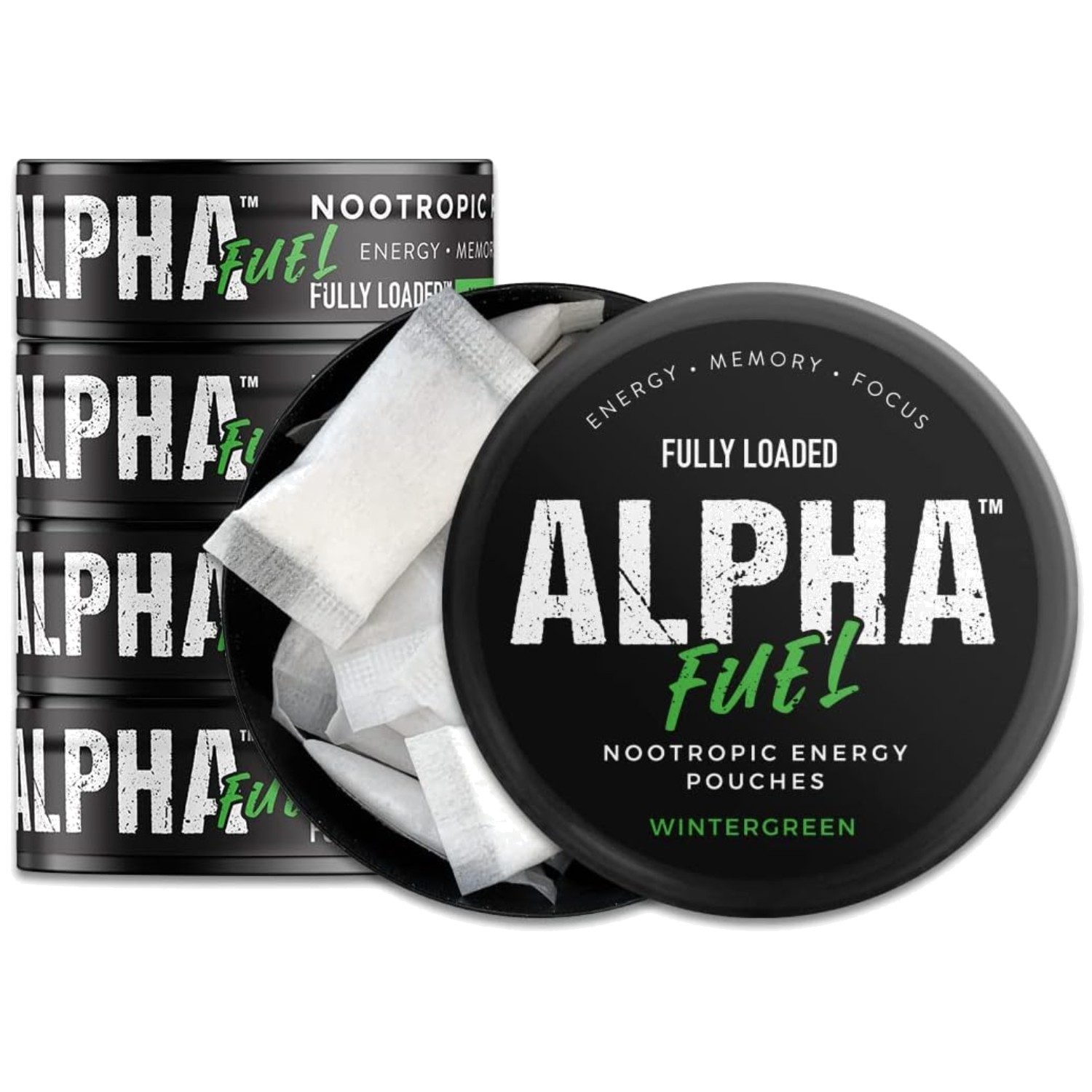 Alpha Fuel Nootropic Pouches – Caffeine & Alpha GPC Blend