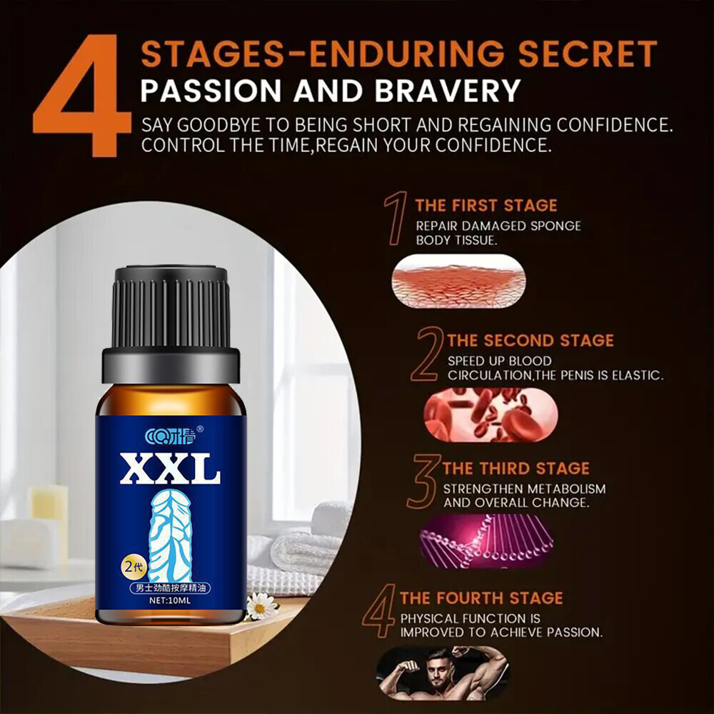 Size Plus Quicker Enlargement For Man Potency Growth care massage Oil 10ML-XXXL