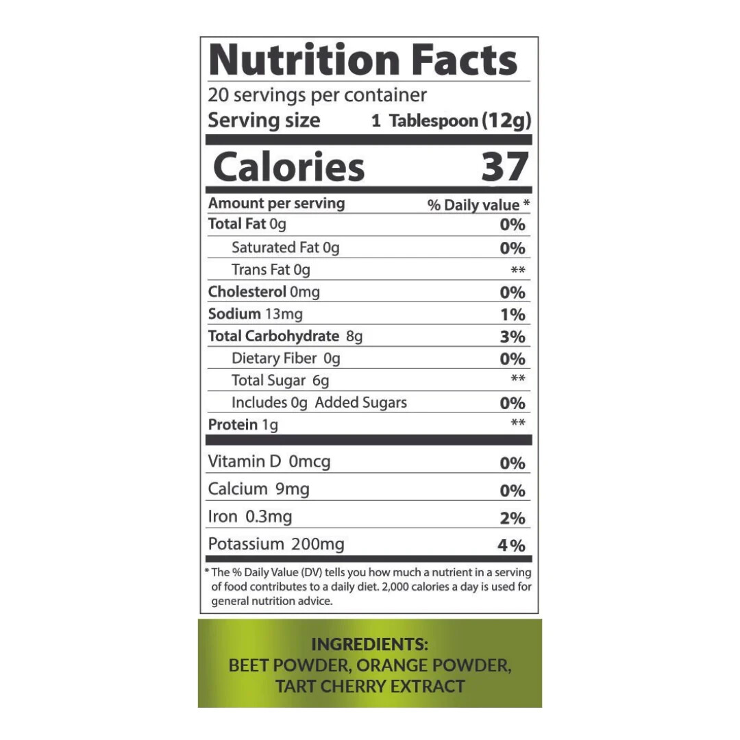 BEET BOOST With Tart Cherries for Daily Circulation Support