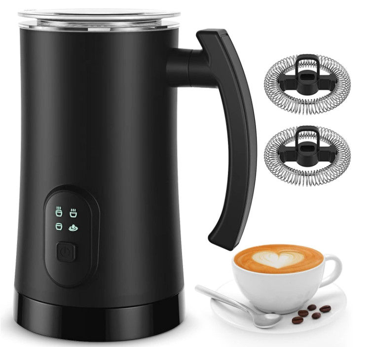 Espumador de Leche Eléctrico, Vaporizador de Leche 4 en 1, Máquina Automática de