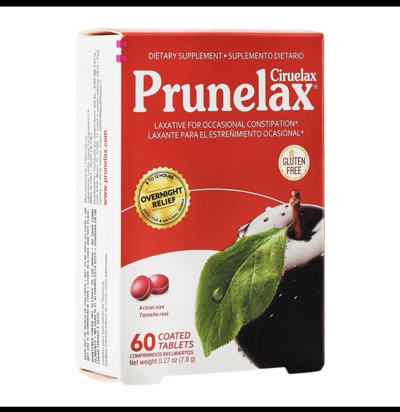 tPrunelax Ciruelax Regular Strength Laxative Mini Tablets – Overnight 02/2026