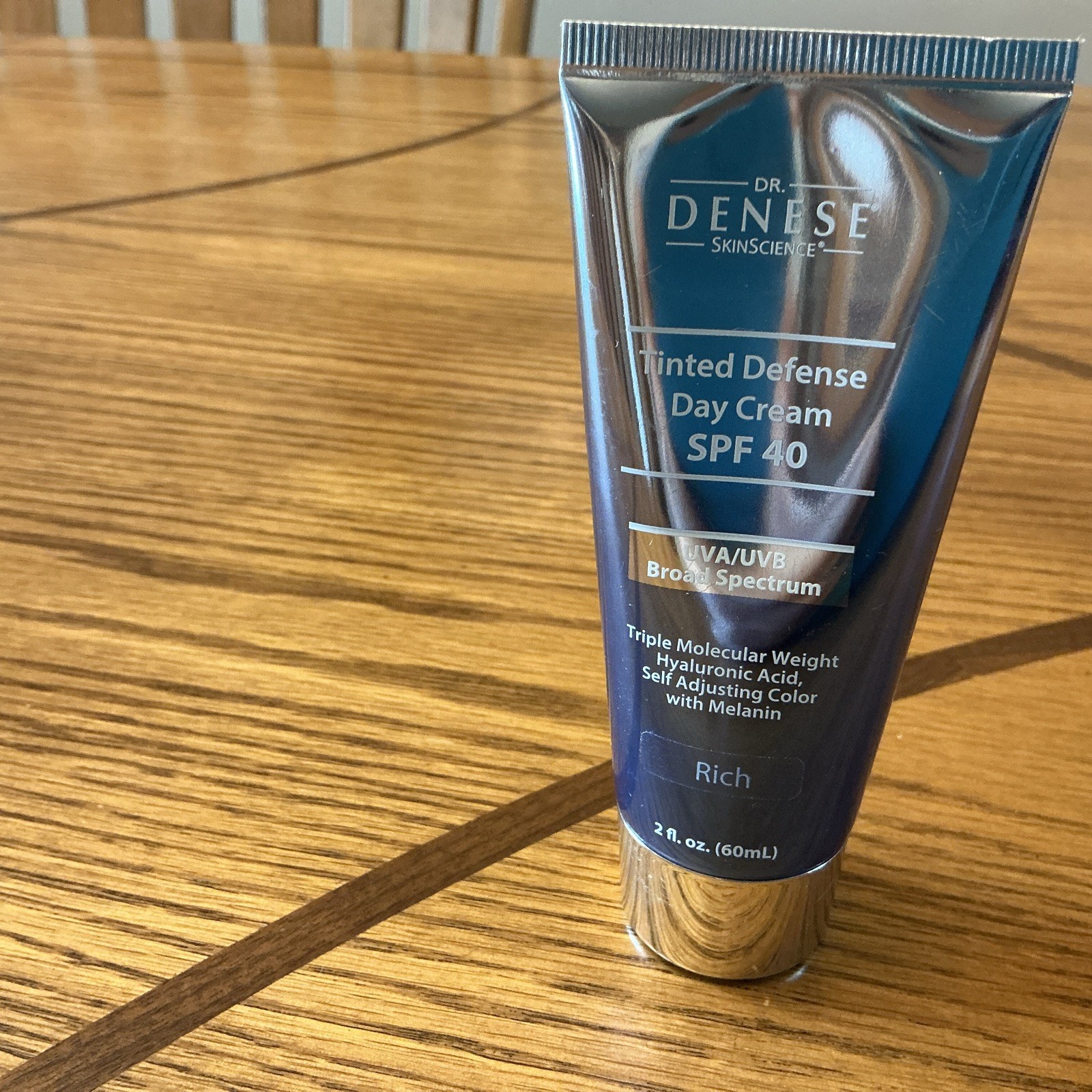 DR. DENESE SKINSCIENCE ~ TINTED DEFENSE DAY CREAM SPF 40 ~ RICH ~ 2 OZ 01/27