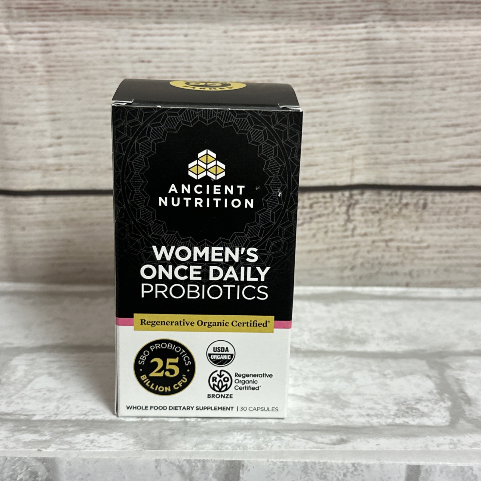 Ancient Nutrition Regenerative Organic Certified Women’s Once Daily Probiotics