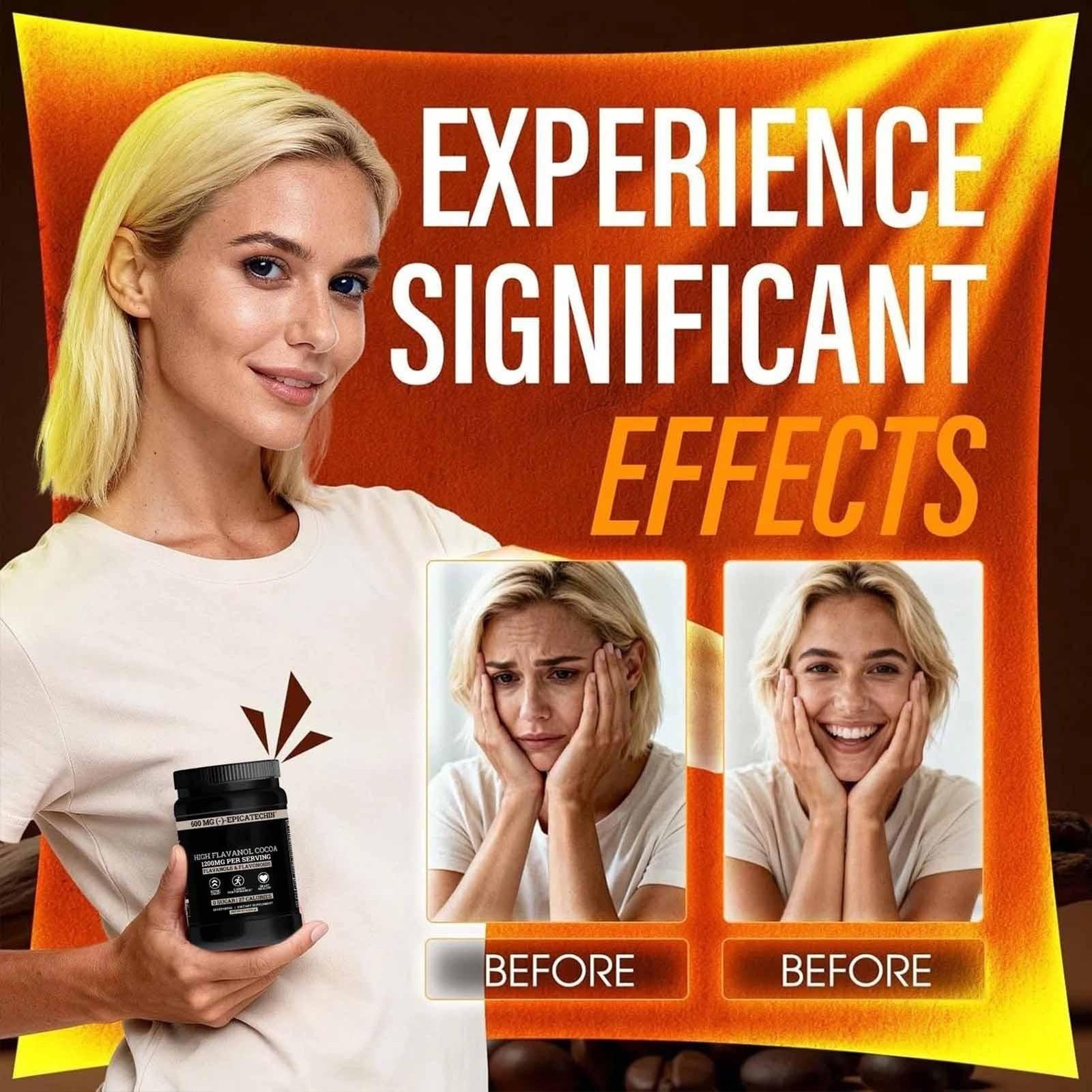 2 PACK Black Forest High Flavanol Cocoa Powder And Flavonoids Supplements 1200mg