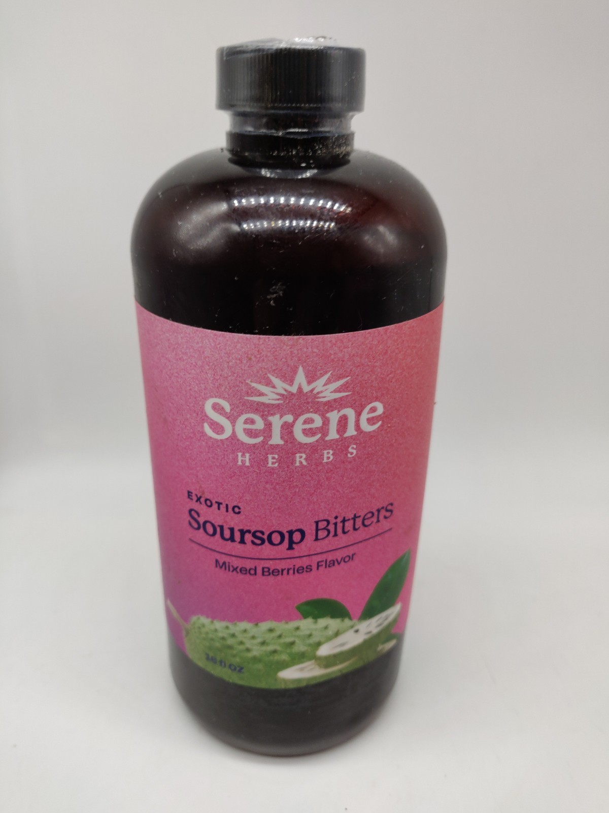 Serene Herbs Soursop Bitters Liquid Mixed Berry 16 Oz X2, 02/27+ Sealed/dents