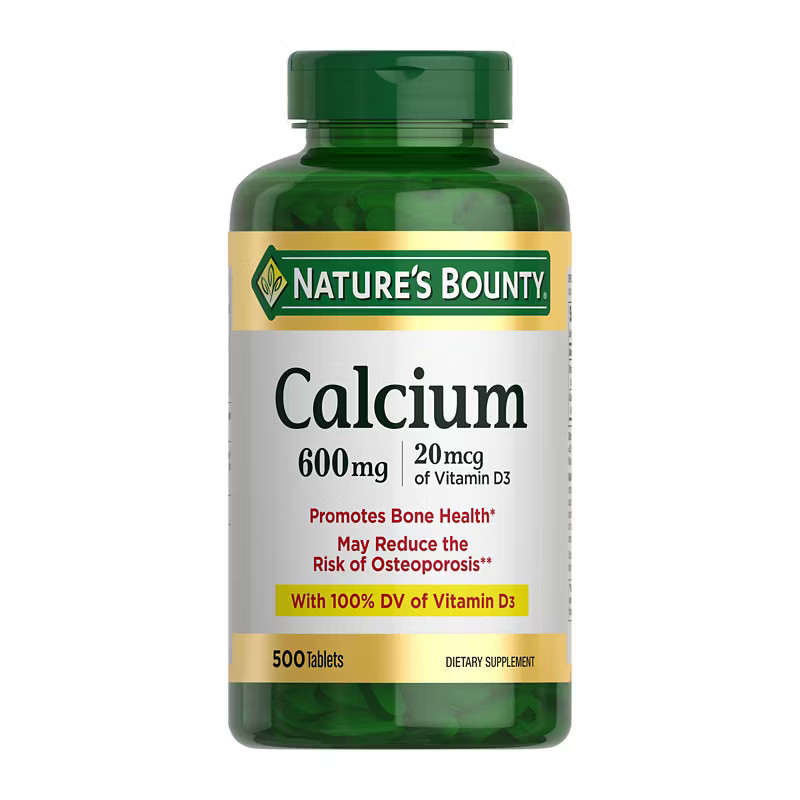 Natures Bounty Calcium 600 mg with Vitamin D3 500 Tablets EXP-08/27