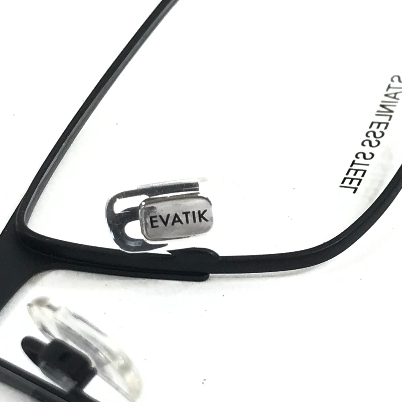 Evatik Eyeglasses Frames 9211 M216 Black Rectangle Full Rim 55-17-140