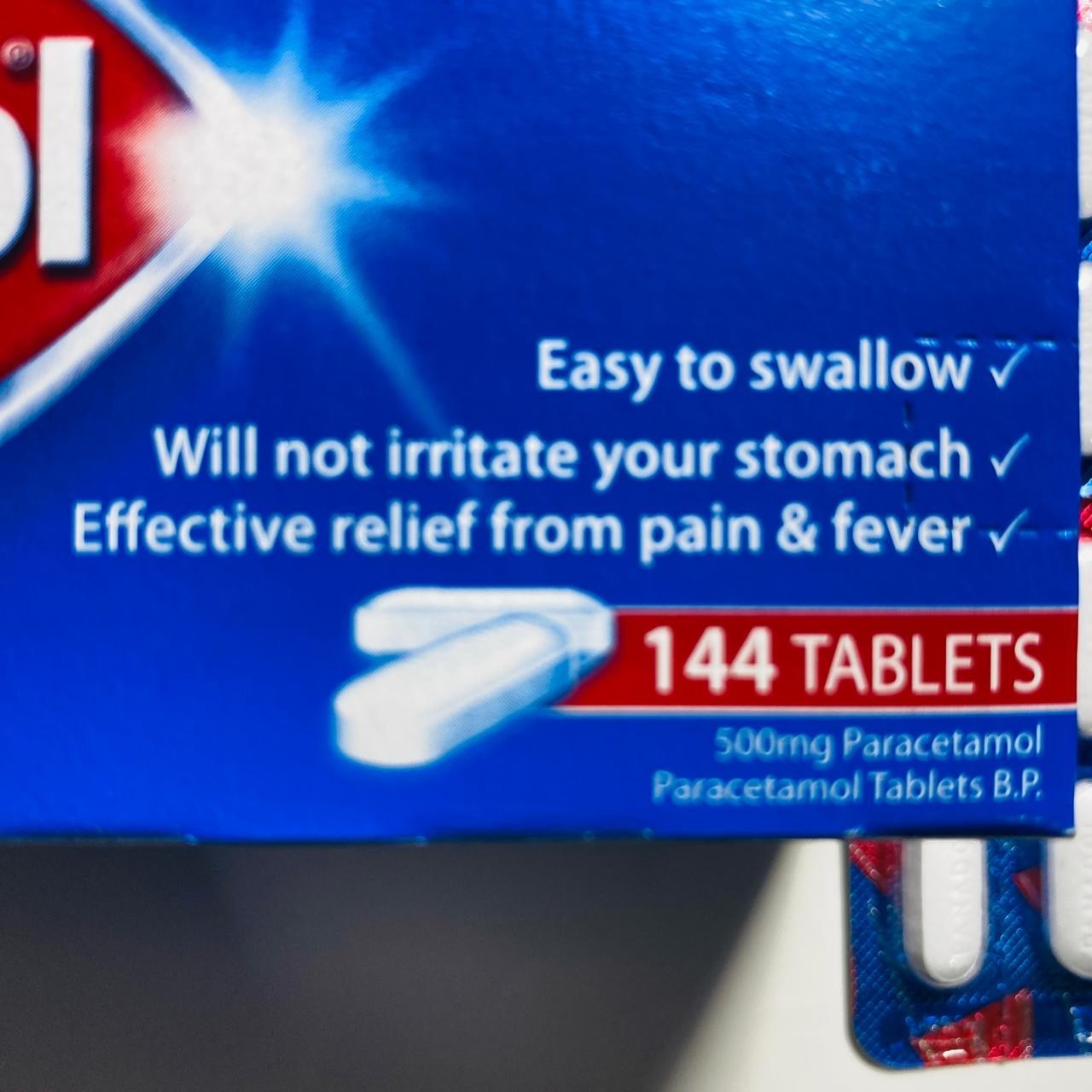 Paracetamol Tablets 500mg |12 Tablets Card |1-4 Boxes | Fast Pain & Fever Relief
