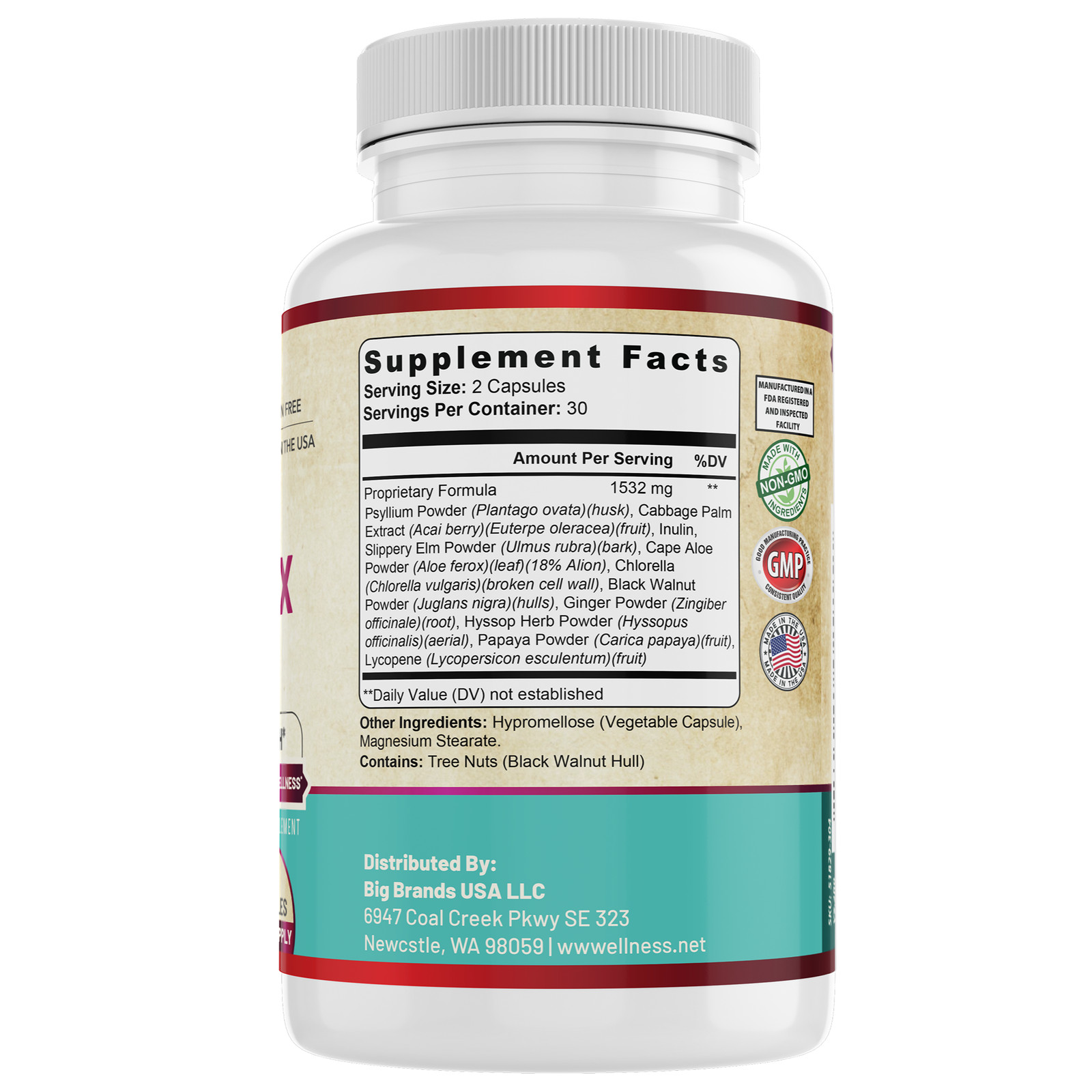 Max Detox Complex for Women & Men. Supports Gut & Heart Health. USA Made.