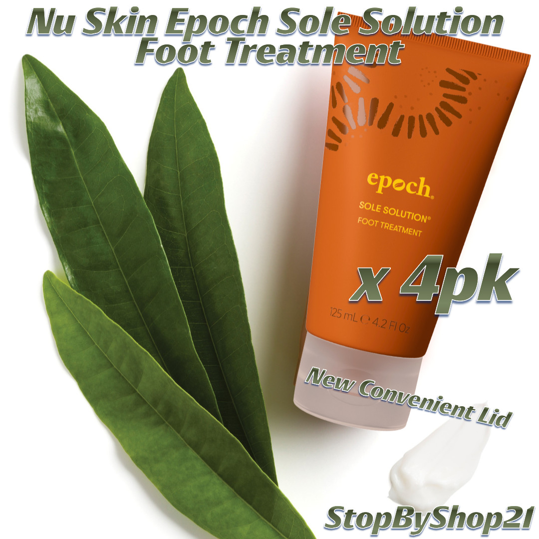 [4pk] Nu Skin NuSkin Epoch Sole Solution Foot Treatment Exp 05/2028 NEW LOOK