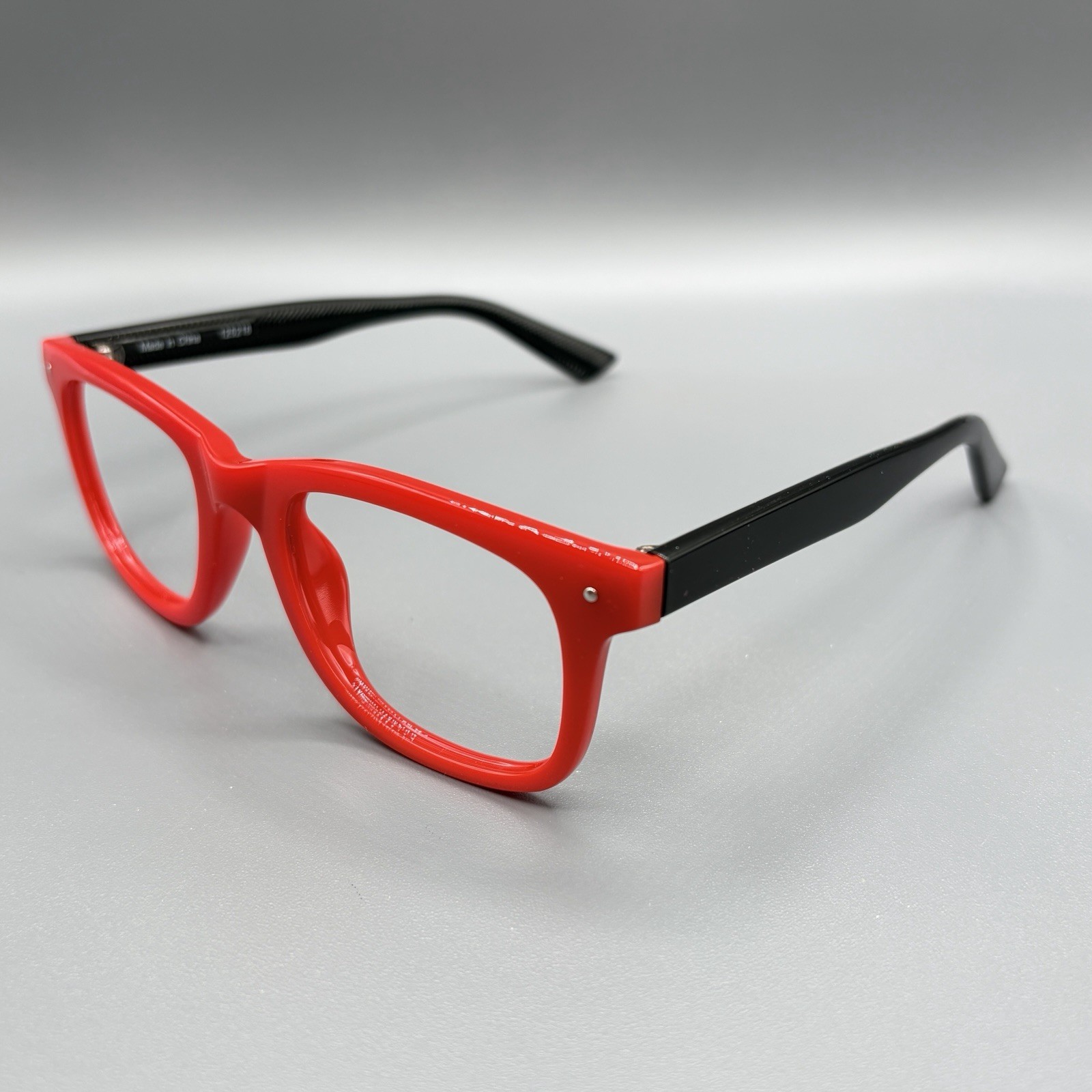 Zenni Klutch Player 125218 Eyeglasses Frame Red & Black 50-20-147 Used
