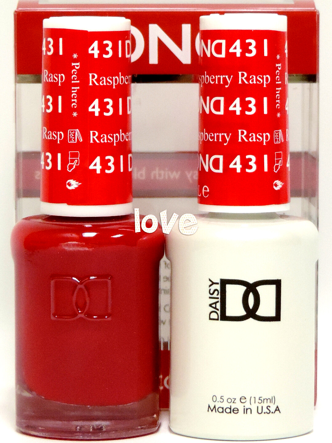 DND Daisy Gel Nail Polish 0.5fl.oz LED/UV Gel Duo DND431- Raspberry