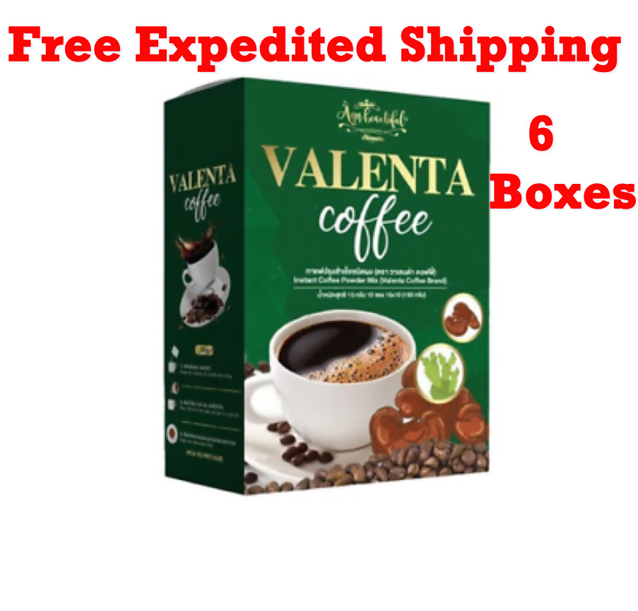 6X Valenta Instant Coffee Weight Loss High fiber Burn, 0% Fat Sugar cholesterol