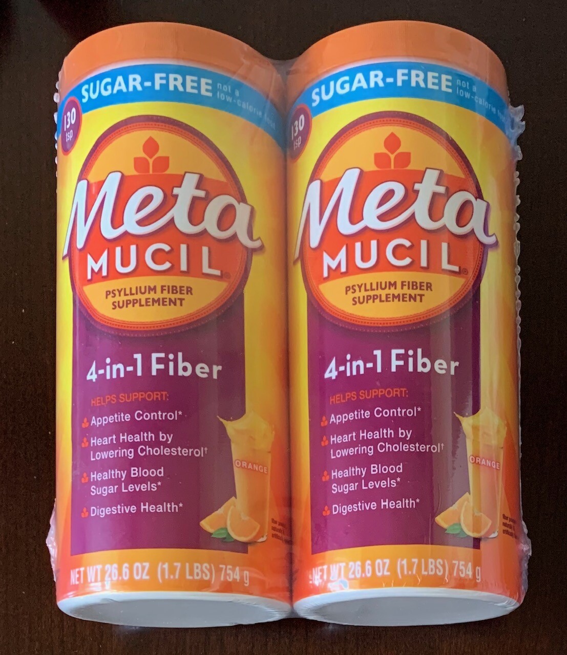 Metamucil MultiHealth 100% Natural Psyllium Fiber, Sugar Free, 260 Doses