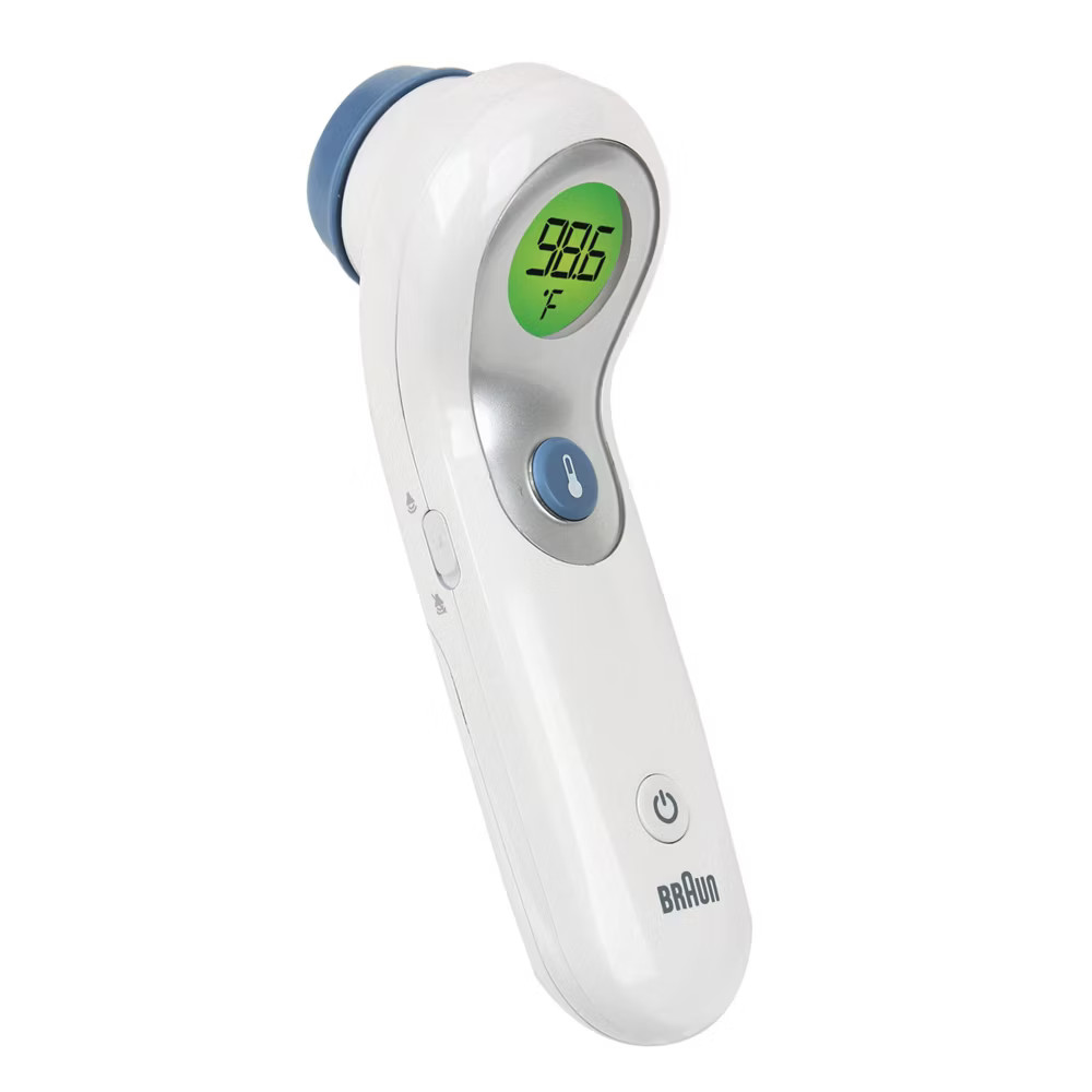 Braun No Touch Forehead Thermometer Temperature Gauge Dual Reading Modes LCD