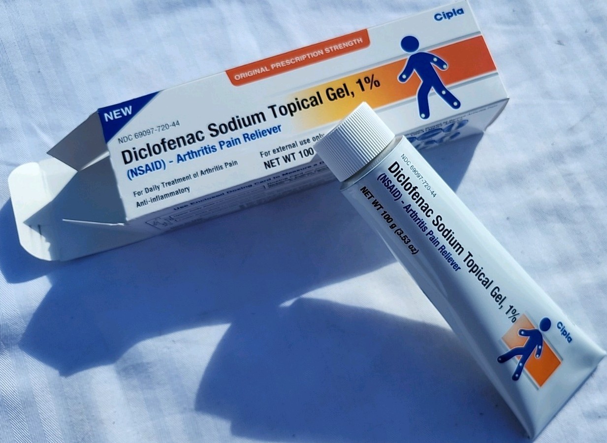 (3x Tubes) Diclofenac Sodium Gel 1% 3.53oz 100g Unopened