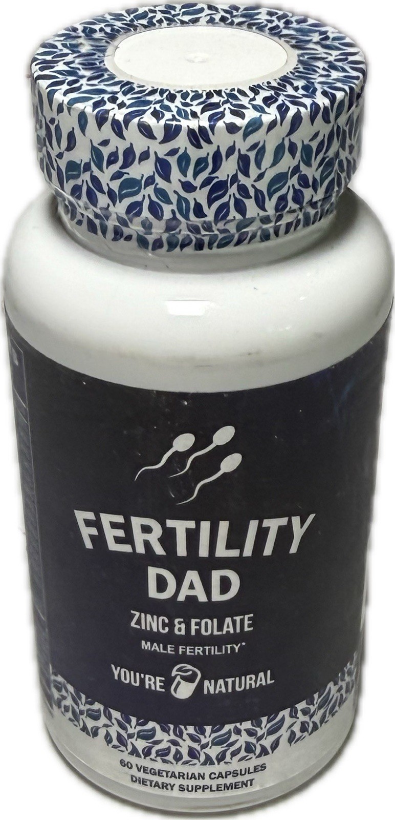 60 Capsule YOU’RE NATURAL Male Fertility Dad Vitamins Optimal Sperm Zinc Folate