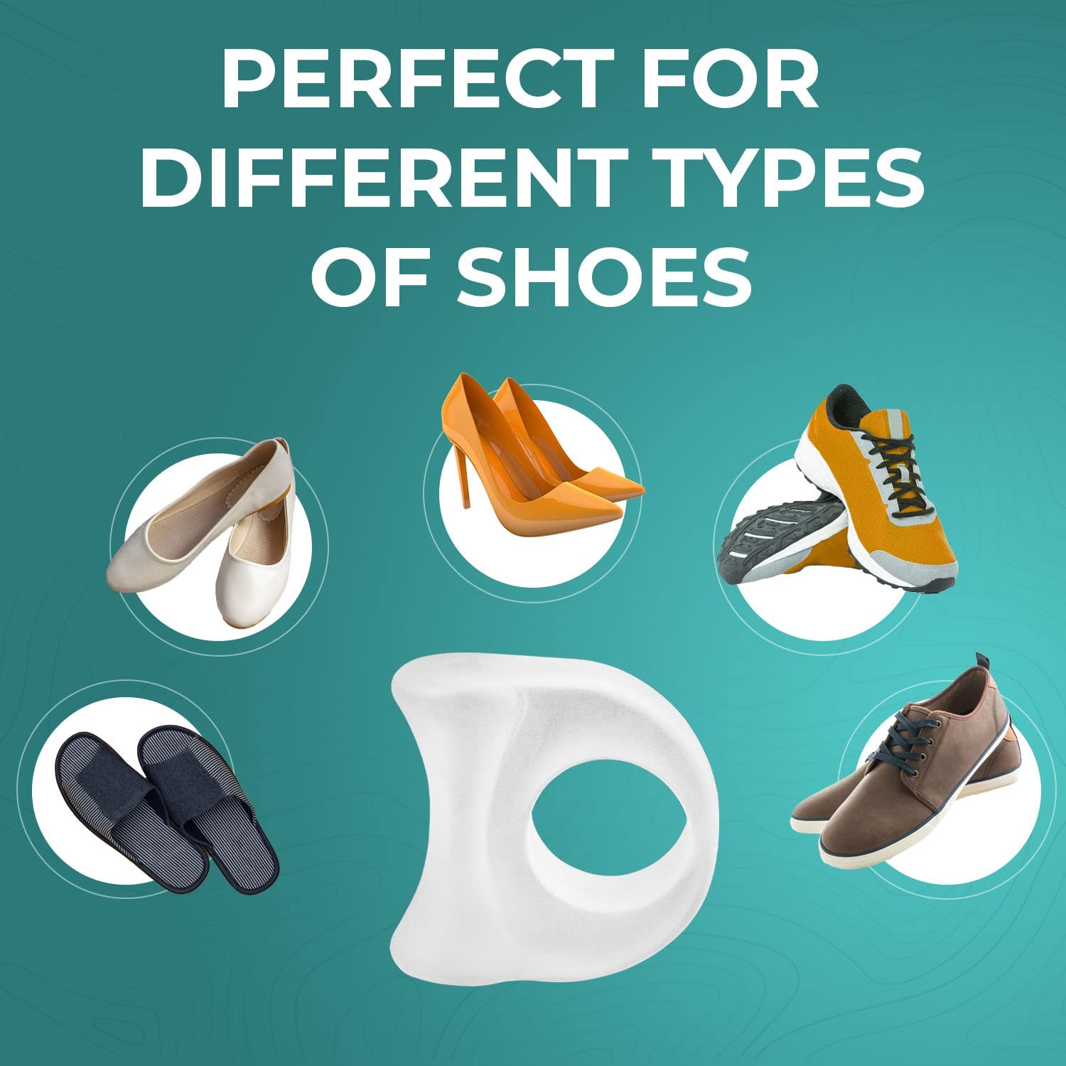 8Pcs Soft Silicone Gel Toe Separator Bunion Toes Spacer Orthotics Pain Relief